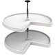 preview thumbnail 1 of 6, Rev-A-Shelf Value Line 28 Inch Pie Cut 2 Shelf Lazy Susan Set with White