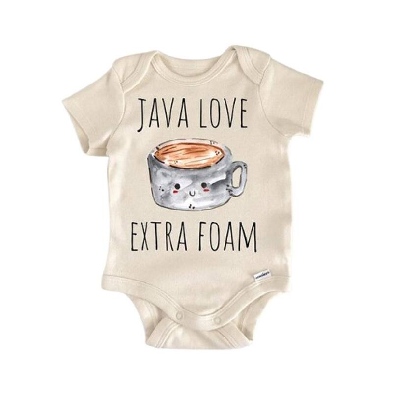 Coffee Latte Caffeine - Baby Boy Girl Clothes Infant Bodysuit Funny Cute Newborn - Pink - 0-3M