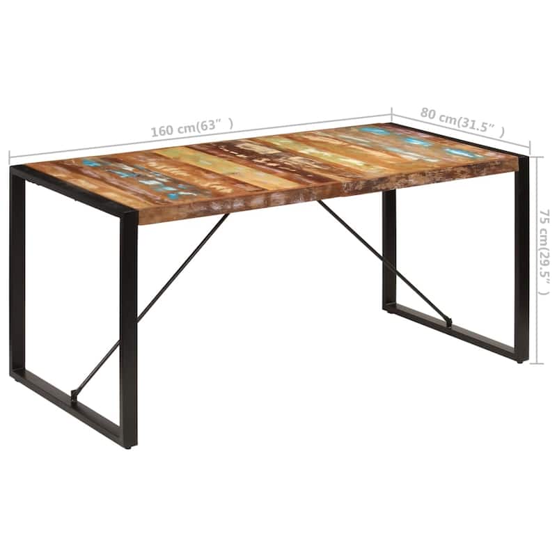 vidaXL Dining Table Kitchen Dining Room Table Furniture for Breakfast Dinner