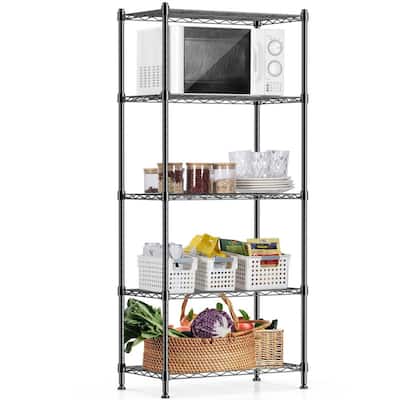 Adjustable Kitchen Shelf Garage Pantry Storage - 13.4"D x 23.2"W x 59.1"H