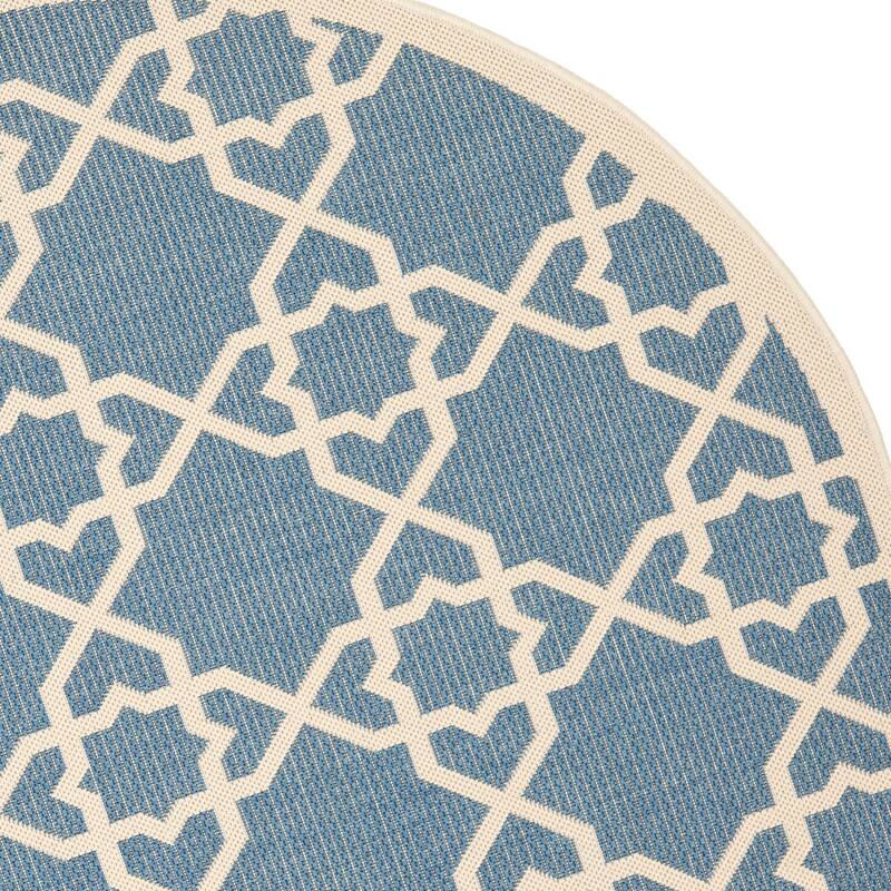SAFAVIEH Courtyard Lawanda Trellis Indoor/ Outdoor Waterproof Patio Backyard Rug