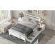 preview thumbnail 21 of 62, Platform Bed with Headboard and Storage Drawers & 2 Bedside Tables, Bedroom Wood Bed Frame for Kids Teens Girls Boys