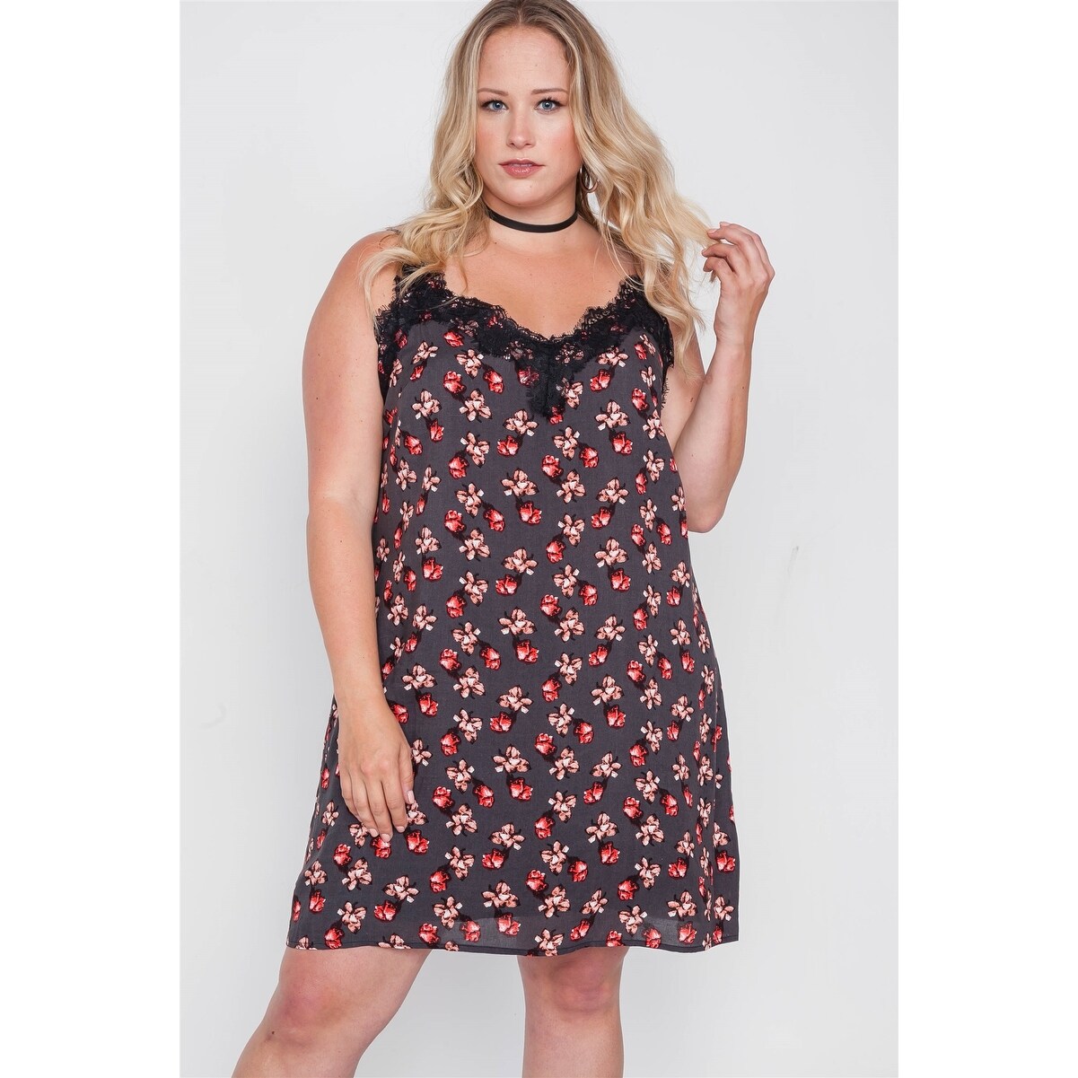 plus size cami slip dress
