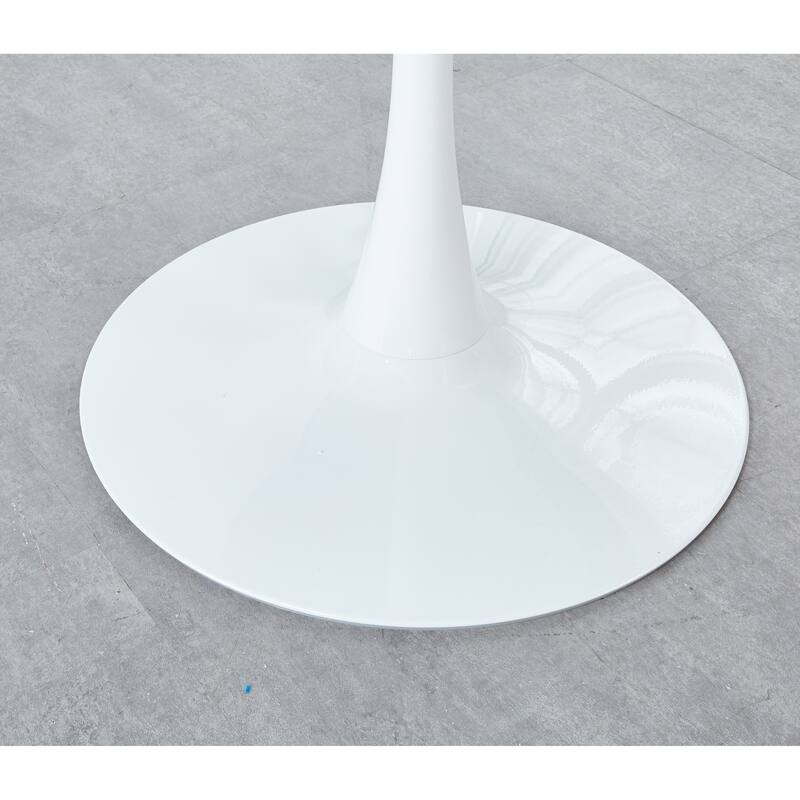 31.5"Tulip Dining Table for 2-4 people With Round Mdf Table Top, Pedestal Dining Table, End Table Leisure Coffee Table