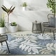 preview thumbnail 4 of 12, Livabliss Lakeside Coastal Floral Outdoor Area Rug Green/Multi - 2' x 2' 11"