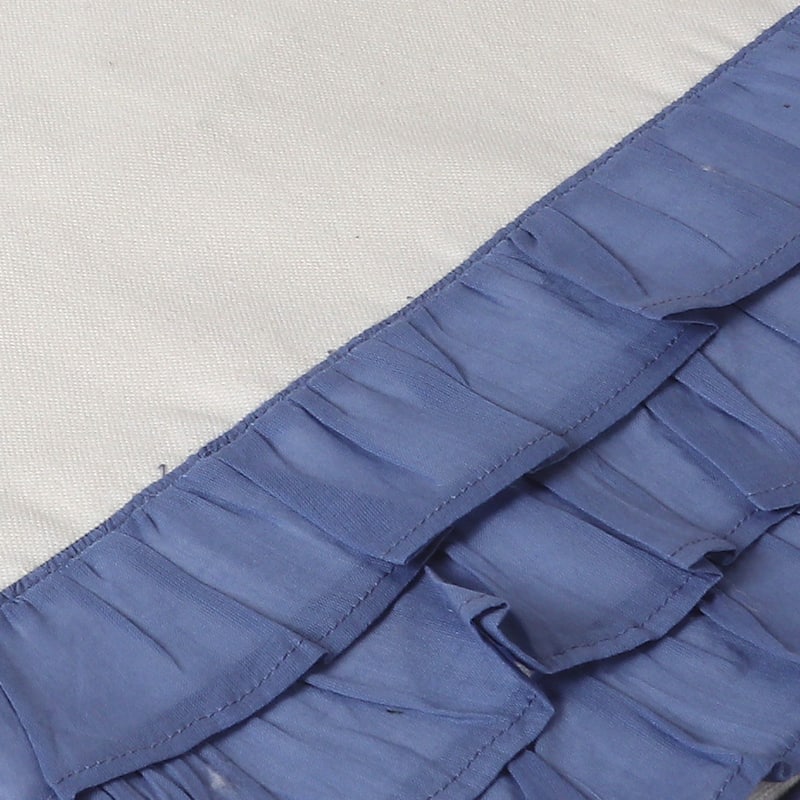 Novica Handmade Classic Steel Blue Cotton Table Runner And Placemats (7 Pieces)