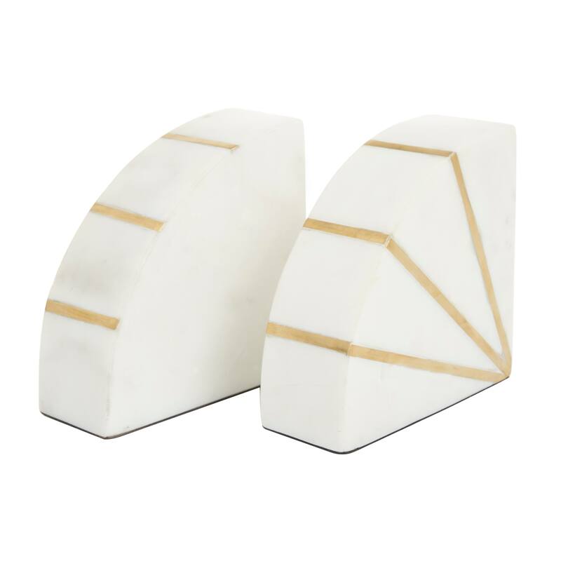 CosmoLiving by Cosmopolitan Marble Natural Bookends