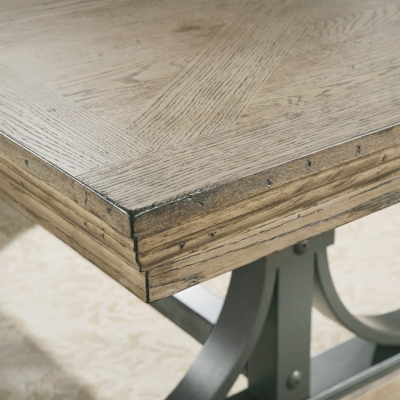 Carbon Loft Lancelot Nailhead 8-piece Driftwood Dining Set