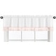 preview thumbnail 1 of 4, Sweet Jojo Designs White and Pink Girl Window Curtain Valance for Floral Bird Flower Cottagecore Luxury Vintage Botanical Tassel