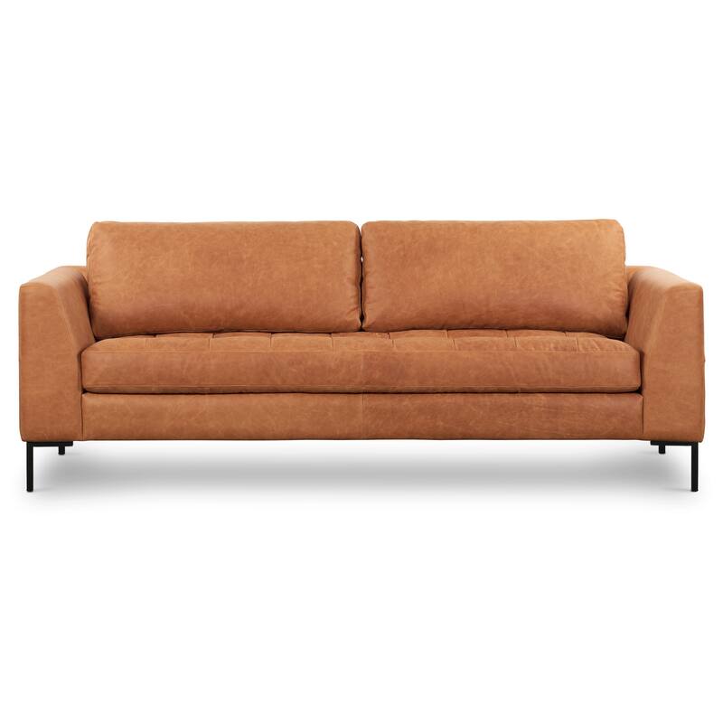 Poly & Bark Calle 90" Sofa - Full Grain Genuine Italian Leather