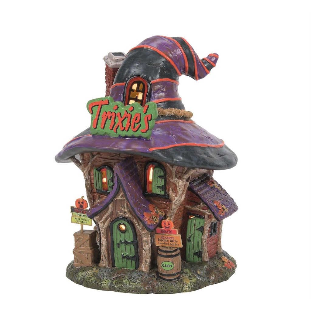 Department 56 Trixie'S Tricks Treats Lighted Halloween Building