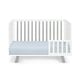 preview thumbnail 3 of 6, HomeRoots Gray and White Solid and Manufactured Wood Standard Three In One Convertible Crib - 54