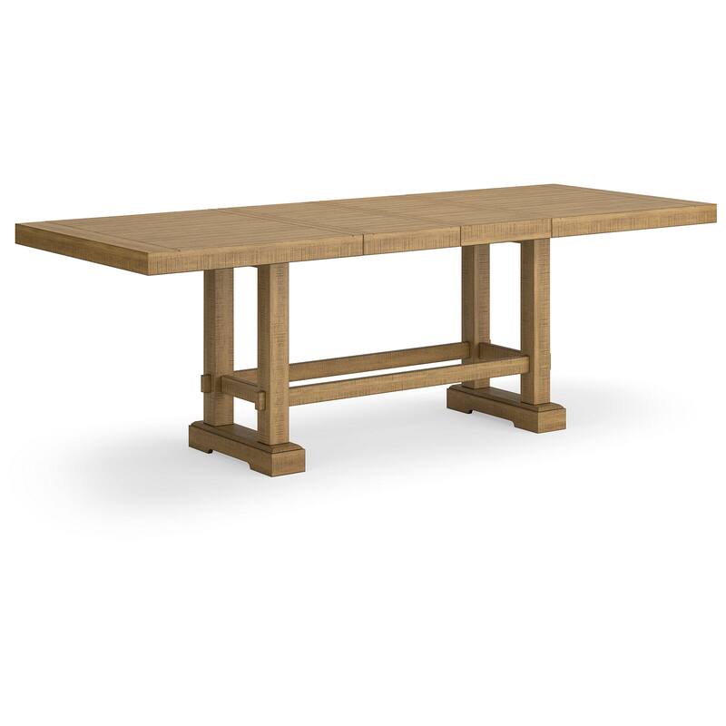 Signature Design by Ashley Havonplane Brown Counter Height Dining Extension Table - 41.75" W x 108" D x 36.25" H