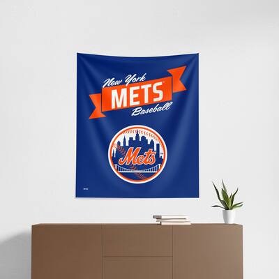 MLB Premium Mets Printed Wall Hanging - 34"x40"