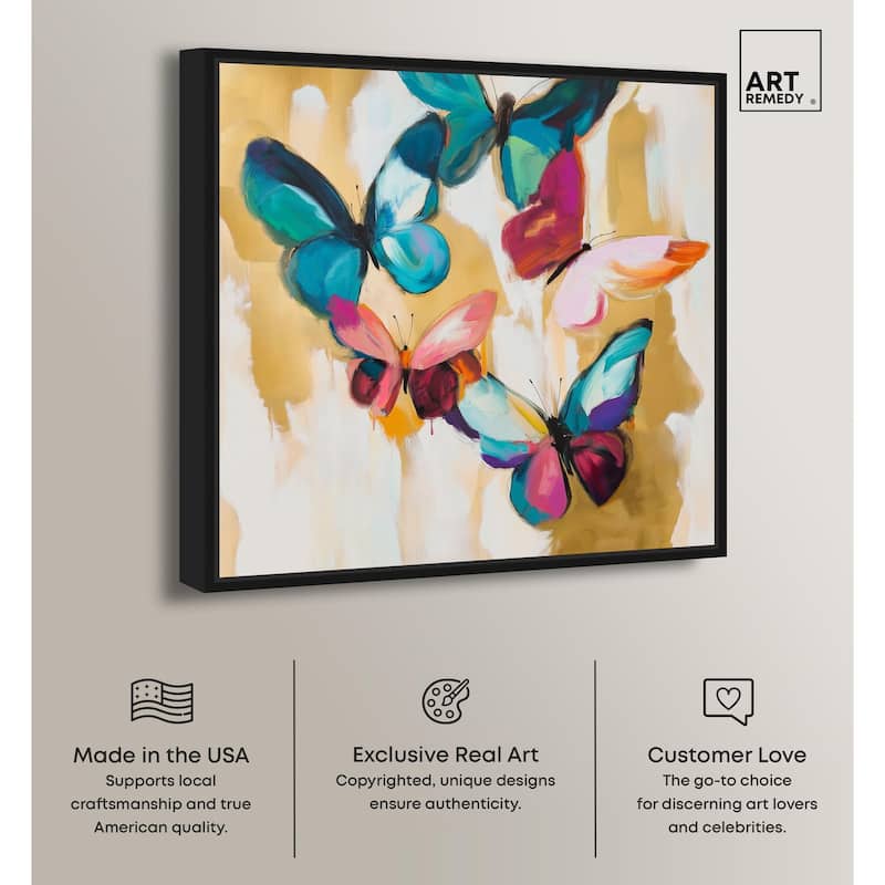 Wings in Waltz II Canvas by Art Remedy