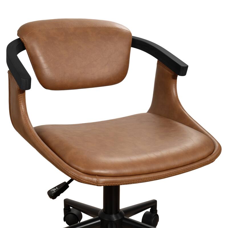 Art Leon Swivel and Height Adjustable Home Office Desk Chair with Rolling