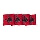 preview thumbnail 1 of 1, Northwestern Oklahoma State Rangers Red Cornhole Bags All-Weather Resin Filled