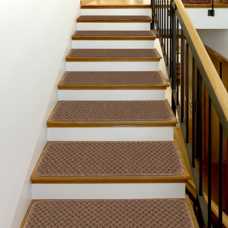 Beverly Rug Non Slip Stair Treads for Wooden Steps, 8''x26''