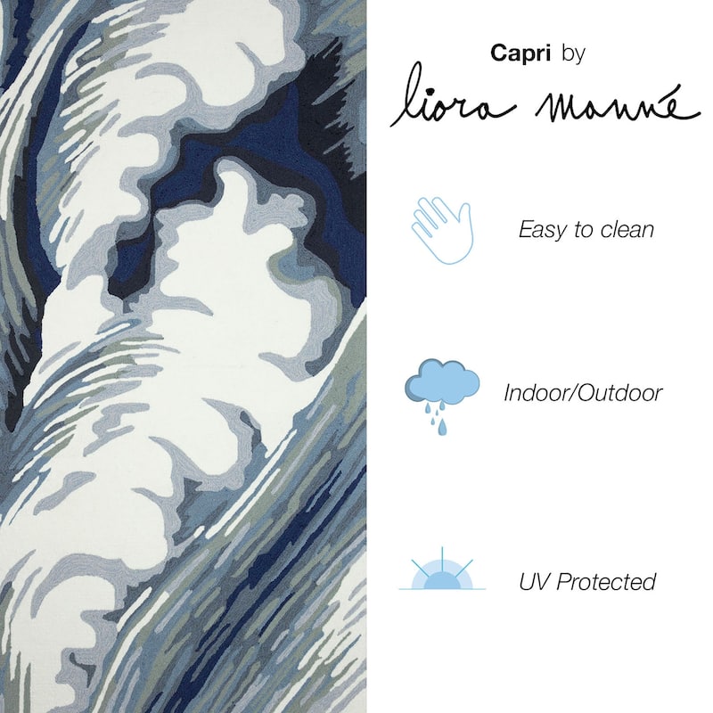 Liora Manne Capri Wave Indoor/Outdoor Area Rug