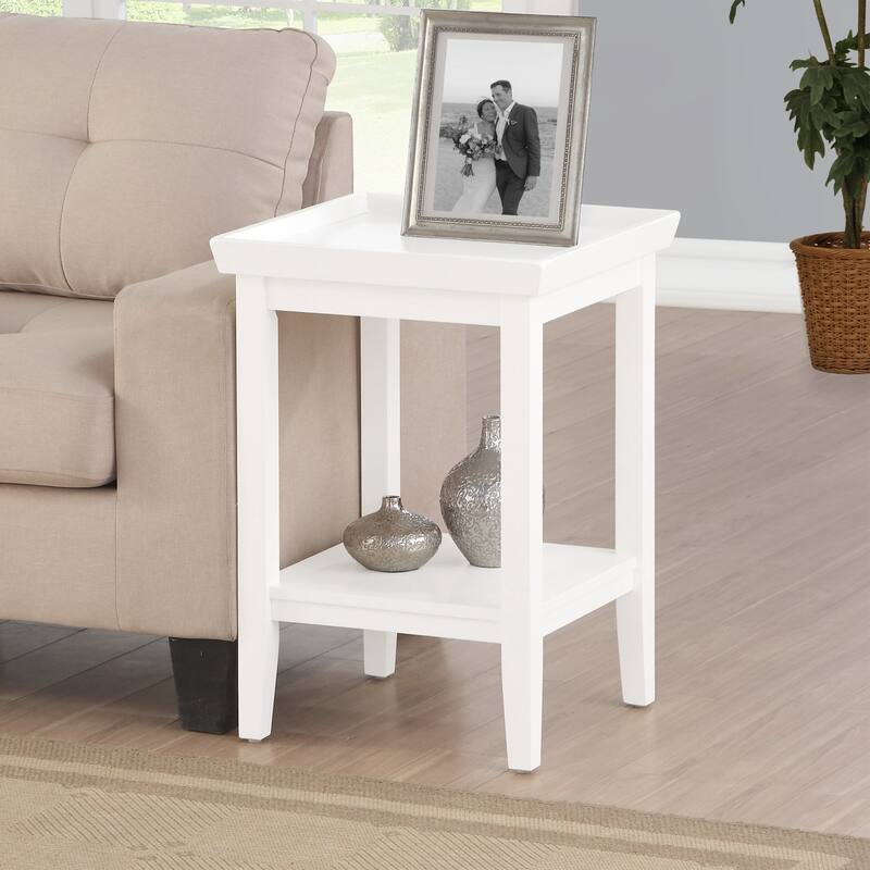 Convenience Concepts Ledgewood End Table with Shelf