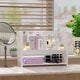 preview thumbnail 2 of 7, 3 Compartment Wood Plastic Composite Desk Organizer Book Shelf Organizer Cookie Rack