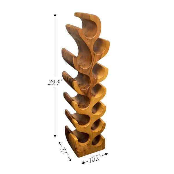dimension image slide 0 of 3, Greenage Suarwood Tree Shaped Wine Rack Freestanding Wine Storage
