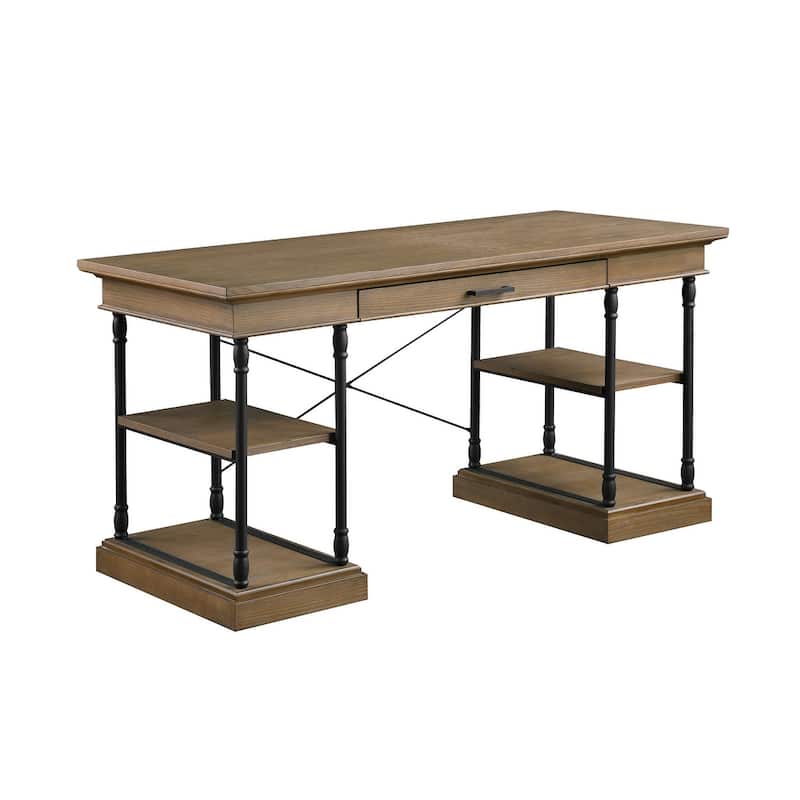 Corvus Ursula 59" 1-Drawer Wooden Computer Writing Desk