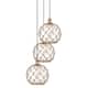 Option Antique Copper / Clear Glass with Brown Rope
