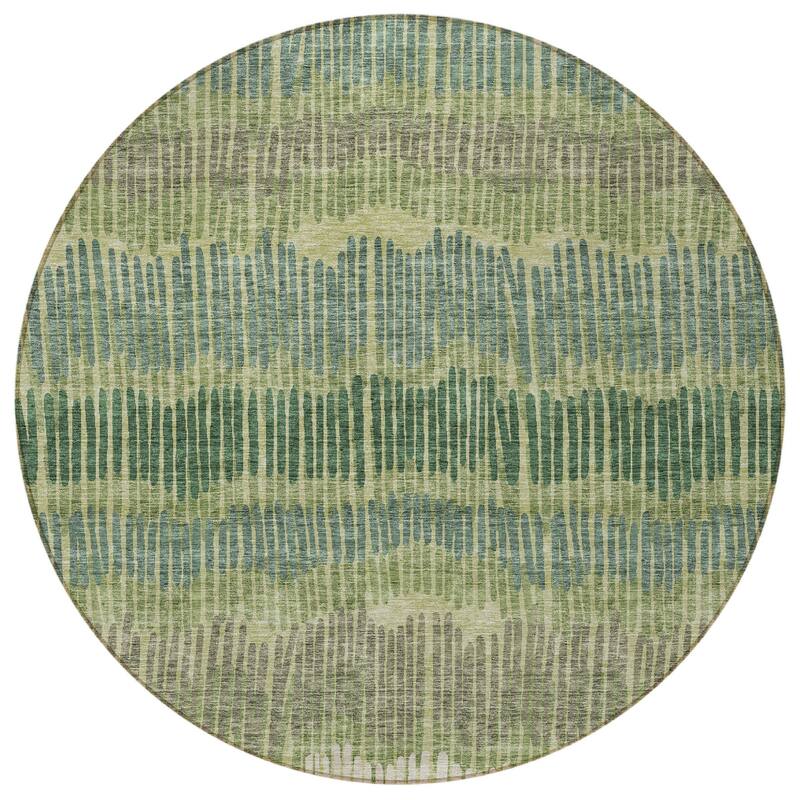 HomeRoots Striped Transitional Rectangle Outdoor Rug