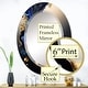 preview thumbnail 10 of 12, Designart 'Abstract Marble Geode Blue I' Printed Abstract Liquid Ink Wall Mirror