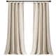 preview thumbnail 17 of 15, Lush Decor Luxury Modern Geo Linen Like Embroidery Border Window Curtain Panel