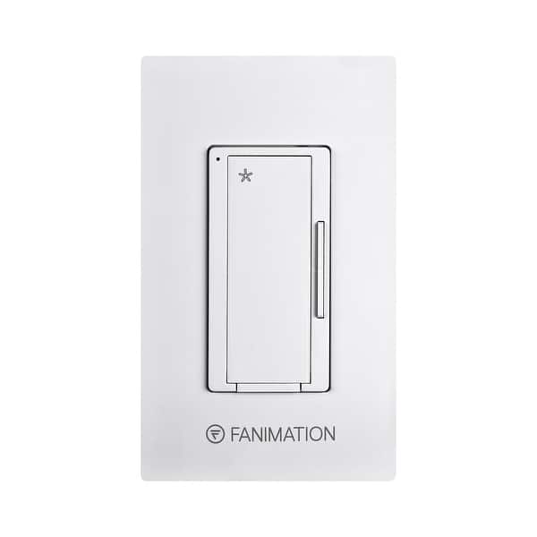 slide 1 of 1, Fanimation Wall Control - Fan 3 Speeds - White