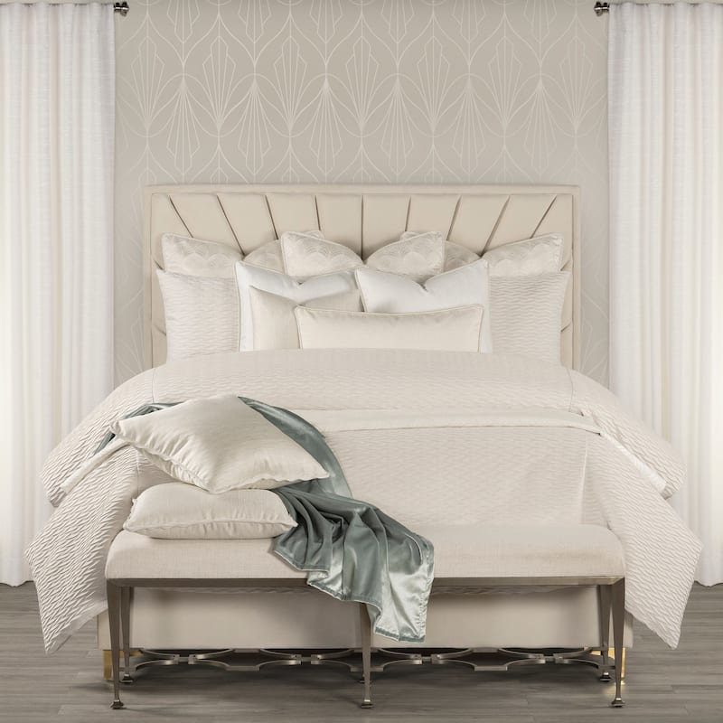 The Great Gatsby Velvet Wave Pleated Duvet & Insert Set