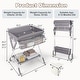 preview thumbnail 3 of 6, Gymax Portable Baby Changing Table w/ 3-Level Adjustable Height Shelf