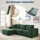 preview thumbnail 19 of 54, 109'' Corduroy Modular Sectional Sofa with Chaise