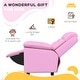 preview thumbnail 11 of 15, Kids Recliner Chair, Toddler Leather Sofa Lounge Chair with Armrest, Footrest, Headrest for Boys and Girls 3-9 Years Old