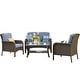 preview thumbnail 50 of 60, OVIOS 4-piece Water-Resistant Wicker Deep Seating Outdoor Sofa Set