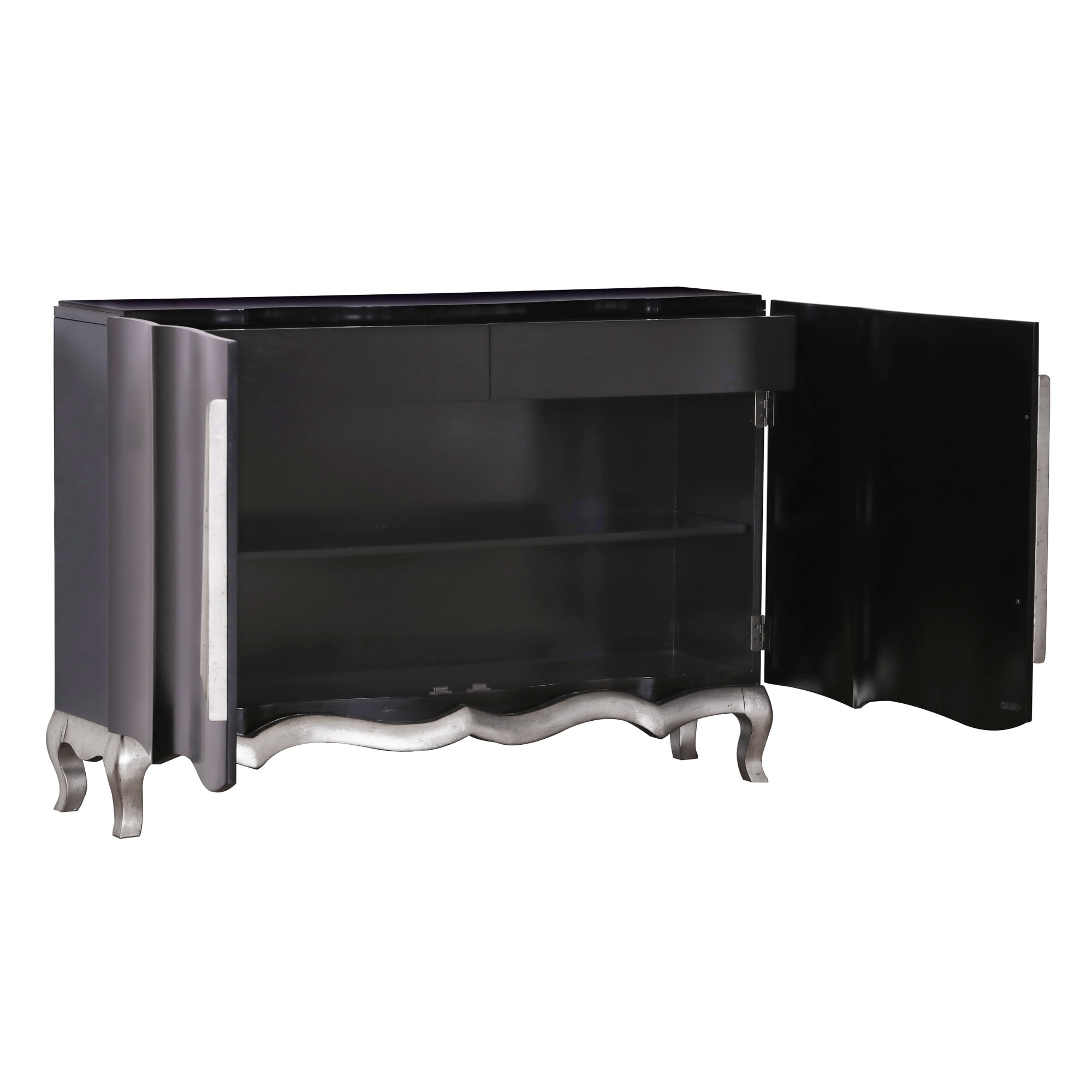 Wood Ribbon - 29873806 Silver Inspired Sideboard/Buffet Wide Bath & Beyond / HM-D260-010 Delacora Bed 52\