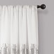 preview thumbnail 25 of 105, Silver Orchid Page Two-tone Faux Silk Single Curtain Panel