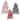 Set of 3 Get Cozy Sweater Christmas Tree Sitters - 9” high by 6.25” wide by .75” deep