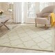preview thumbnail 38 of 131, SAFAVIEH Handmade Cambridge Maybell Moroccan Trellis Wool Rug 4' x 6' - Ivory/Light Green