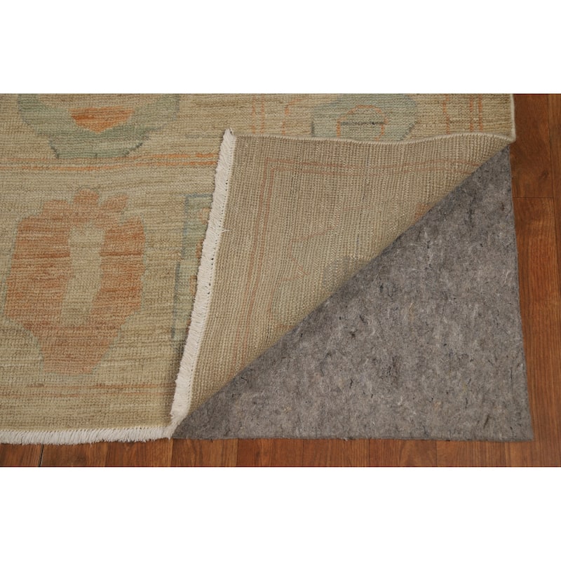 Oushak Turkish Area Rug Handmade Vegetable Dye Wool Carpet - 9'0"x 11'11"