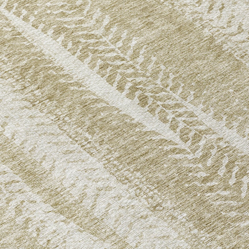Machine Washable Indoor/ Outdoor Chantille Modern Imprints Rug