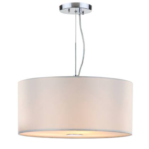 SAFAVIEH Lighting Molly Adjustable 3-light Chrome Pendant - 15.75"x15.75"x14.25 - 80.25"