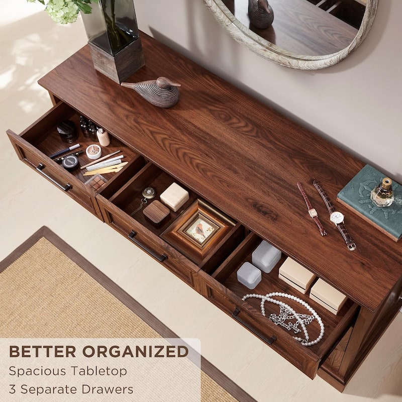 Farmhouse 7 Drawer Dresser for Bedroom, Chest of Drawers, TV Stand