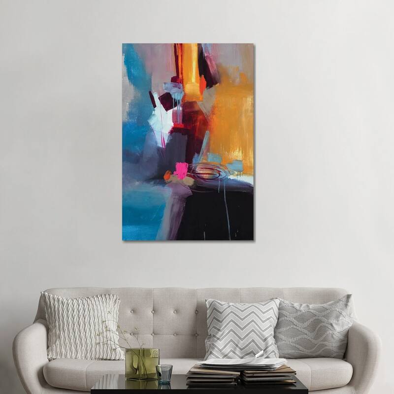 iCanvas "Jazzy Abstract VII" by Jane M. Robinson Canvas Print - 48x32x1.5
