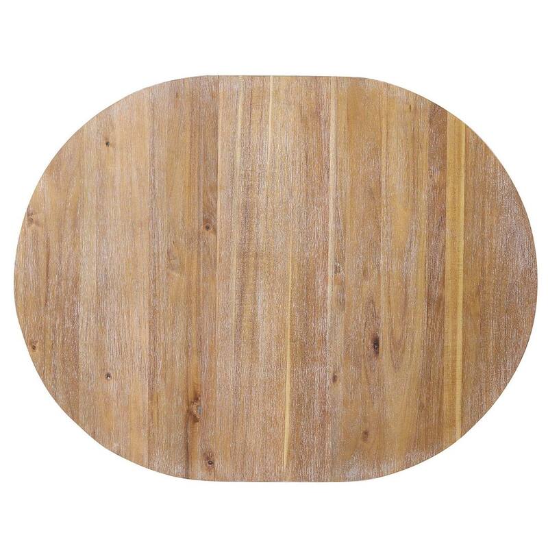 42"-54 " Farmhouse Round Extendable Dining Table Set for 4