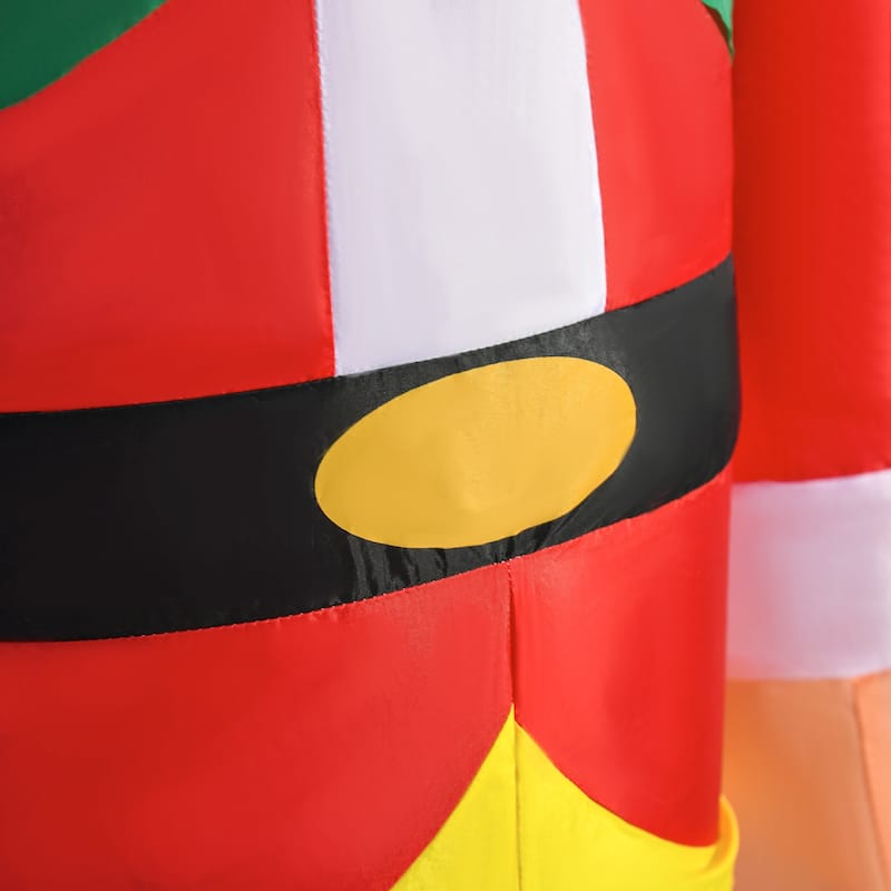 HOMCOM 6f ft. Christmas Inflatable Nutcracker Soldier, Holiday Yard Decoration