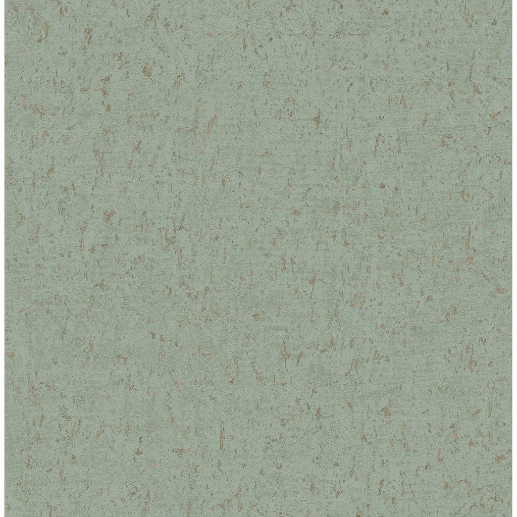 A-Street Prints Guri Green Faux Concrete Wallpaper