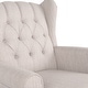preview thumbnail 19 of 17, Dobles Fabric Tufted Wingback Rocking Chair by Christopher Knight Home